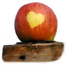 Herzapfel - Ihr pers�nliches Motiv auf einem Apfel